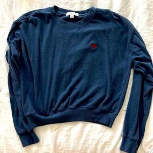 Spiritual Gangster super soft sweatshirt - Keep Your Head Up on back blue, cozy